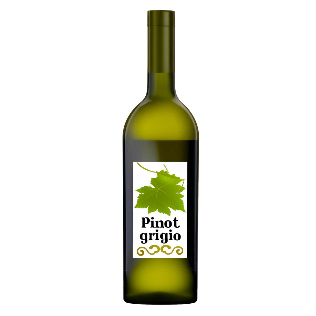 Illustrasjon av en flaske Pinot Grigio